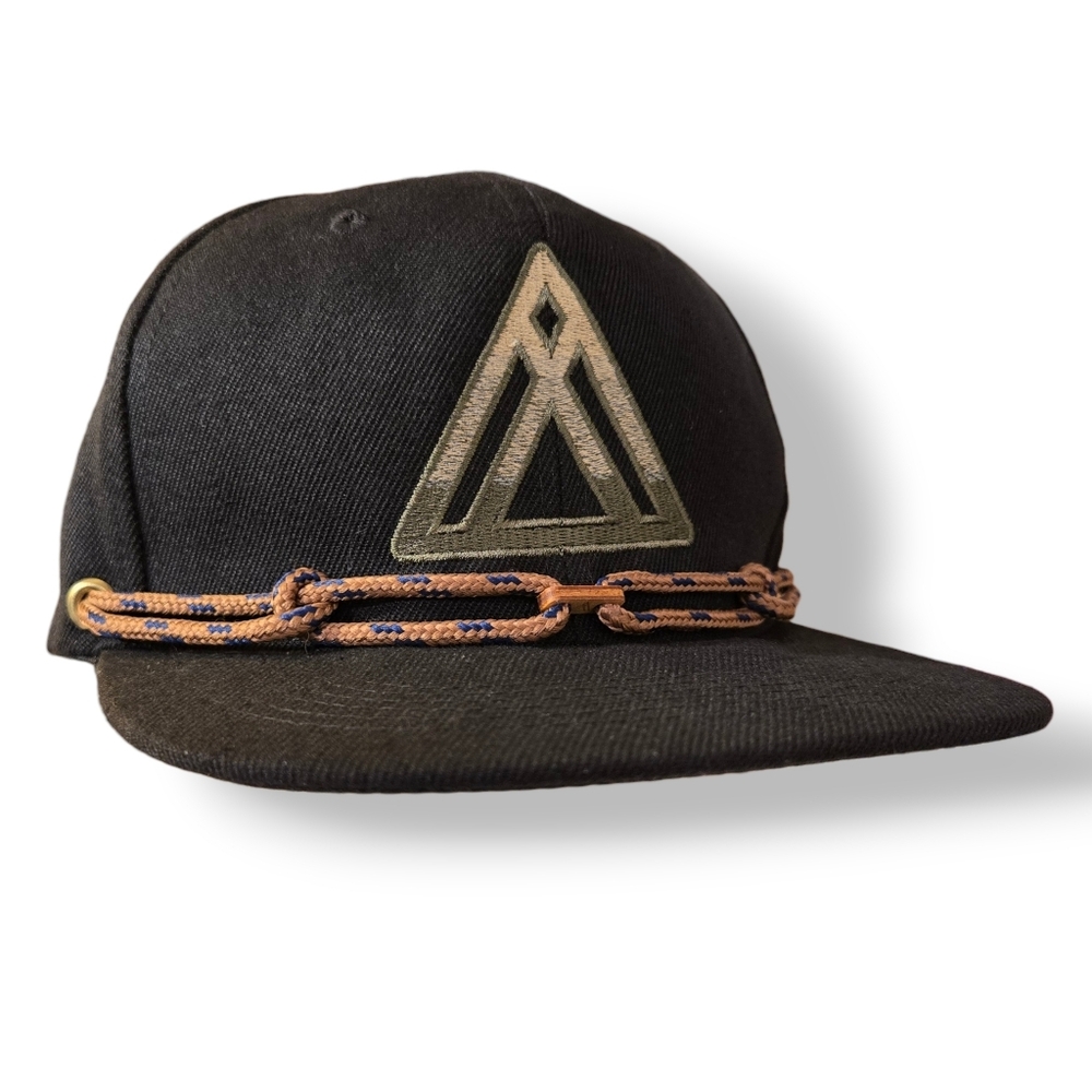 Findlay Airwave Hat Rope Trim Classic Fade Triangle Hidden Pocket Black RARE